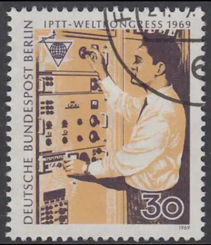 BERLIN 1969 Michel-Nummer 344 gestempelt EINZELMARKE (l)