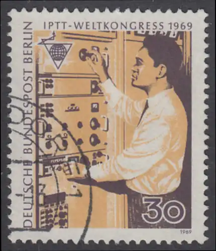 BERLIN 1969 Michel-Nummer 344 gestempelt EINZELMARKE (d)