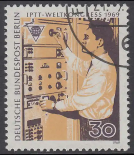 BERLIN 1969 Michel-Nummer 344 gestempelt EINZELMARKE (g)