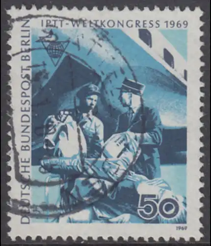 BERLIN 1969 Michel-Nummer 345 gestempelt EINZELMARKE (k)