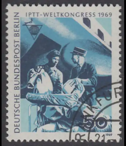 BERLIN 1969 Michel-Nummer 345 gestempelt EINZELMARKE (p)