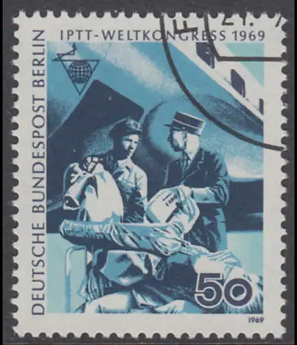 BERLIN 1969 Michel-Nummer 345 gestempelt EINZELMARKE (m)