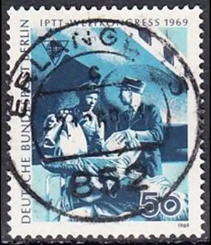 BERLIN 1969 Michel-Nummer 345 gestempelt EINZELMARKE (c)