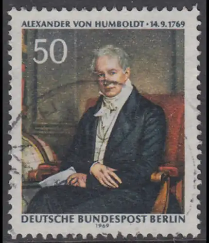 BERLIN 1969 Michel-Nummer 346 gestempelt EINZELMARKE (f)