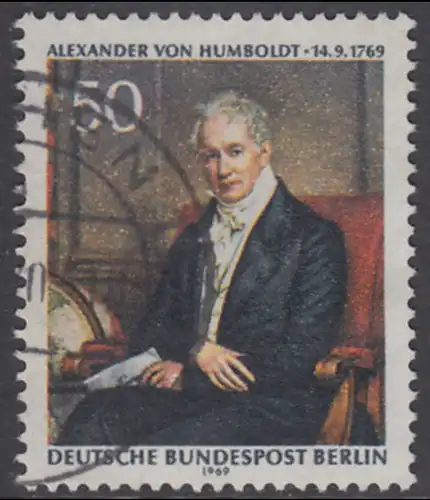 BERLIN 1969 Michel-Nummer 346 gestempelt EINZELMARKE (e)