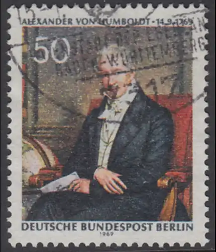 BERLIN 1969 Michel-Nummer 346 gestempelt EINZELMARKE (c)