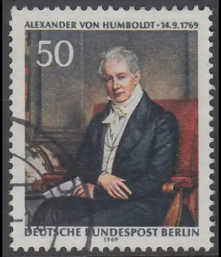 BERLIN 1969 Michel-Nummer 346 gestempelt EINZELMARKE (k)