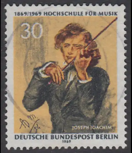 BERLIN 1969 Michel-Nummer 347 gestempelt EINZELMARKE (o)