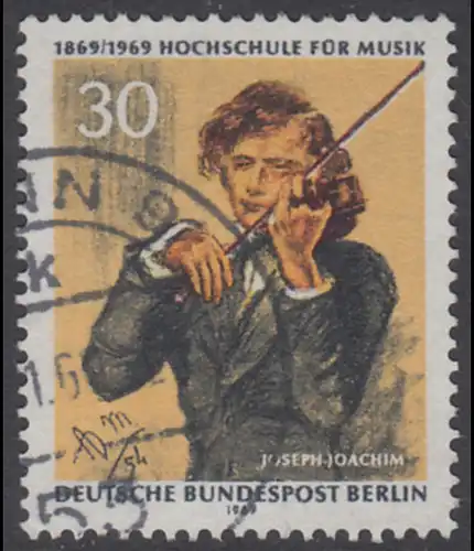 BERLIN 1969 Michel-Nummer 347 gestempelt EINZELMARKE (m)