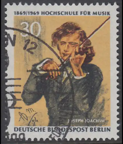 BERLIN 1969 Michel-Nummer 347 gestempelt EINZELMARKE (d)