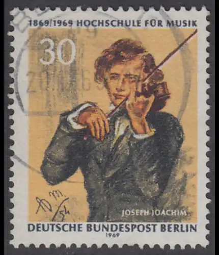 BERLIN 1969 Michel-Nummer 347 gestempelt EINZELMARKE (g)