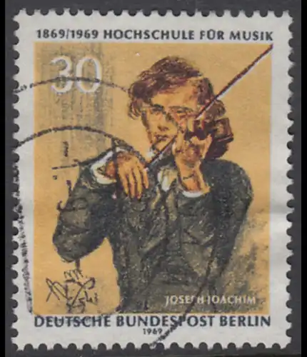 BERLIN 1969 Michel-Nummer 347 gestempelt EINZELMARKE (e)