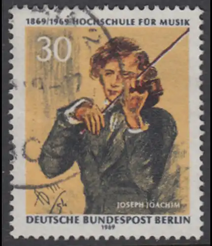 BERLIN 1969 Michel-Nummer 347 gestempelt EINZELMARKE (a)