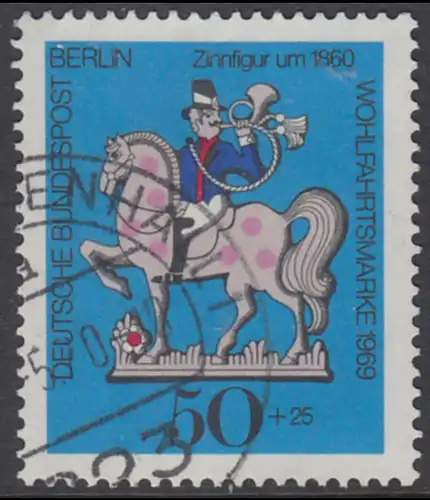 BERLIN 1969 Michel-Nummer 351 gestempelt EINZELMARKE (s)