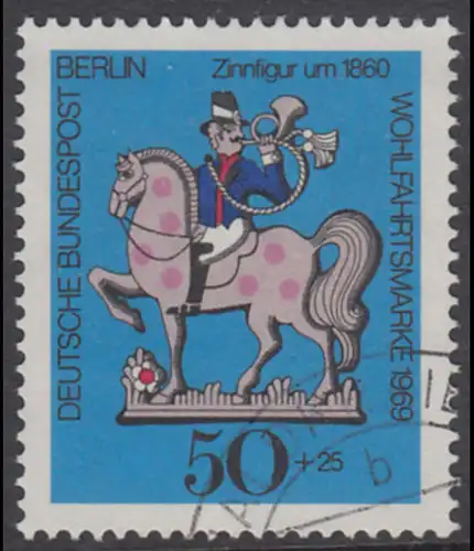 BERLIN 1969 Michel-Nummer 351 gestempelt EINZELMARKE (d)