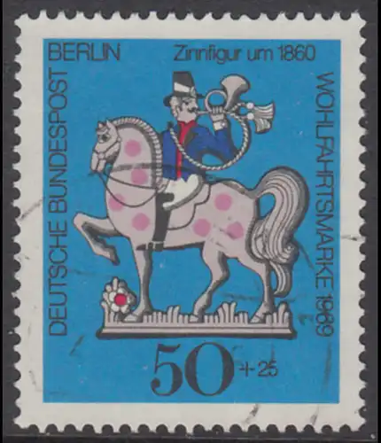 BERLIN 1969 Michel-Nummer 351 gestempelt EINZELMARKE (f)
