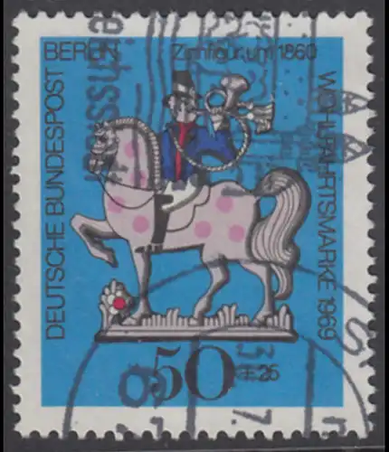 BERLIN 1969 Michel-Nummer 351 gestempelt EINZELMARKE (k)
