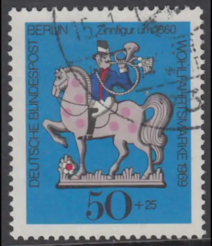 BERLIN 1969 Michel-Nummer 351 gestempelt EINZELMARKE (l)