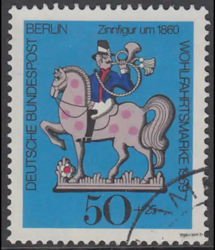 BERLIN 1969 Michel-Nummer 351 gestempelt EINZELMARKE (m)