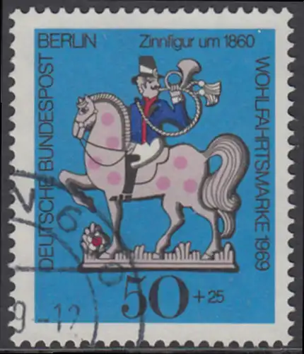 BERLIN 1969 Michel-Nummer 351 gestempelt EINZELMARKE (n)