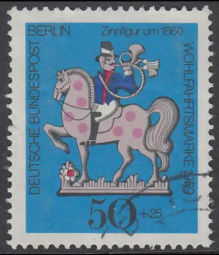 BERLIN 1969 Michel-Nummer 351 gestempelt EINZELMARKE (g)