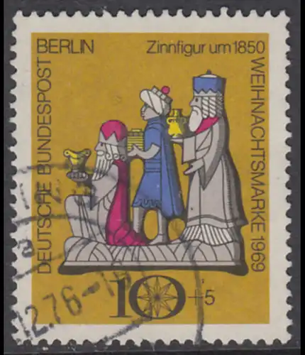 BERLIN 1969 Michel-Nummer 352 gestempelt EINZELMARKE (b)