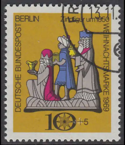 BERLIN 1969 Michel-Nummer 352 gestempelt EINZELMARKE (f)