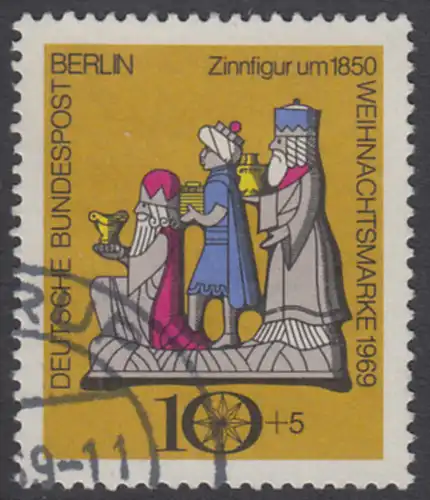 BERLIN 1969 Michel-Nummer 352 gestempelt EINZELMARKE (g)