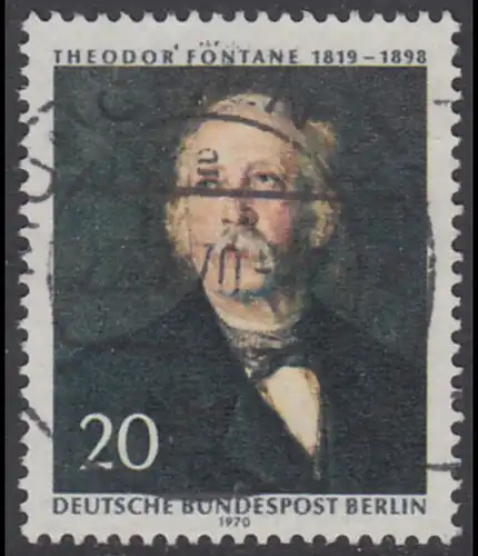 BERLIN 1970 Michel-Nummer 353 gestempelt EINZELMARKE (m)