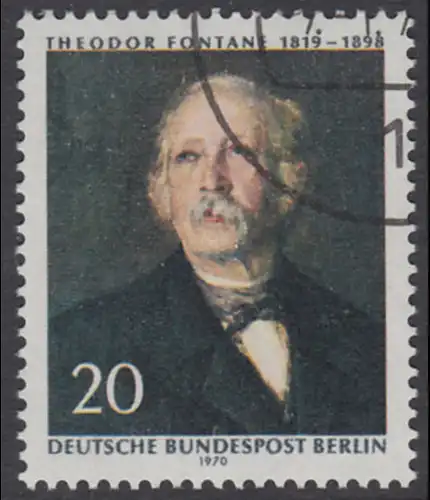 BERLIN 1970 Michel-Nummer 353 gestempelt EINZELMARKE (u)