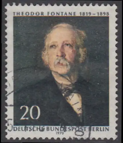 BERLIN 1970 Michel-Nummer 353 gestempelt EINZELMARKE (o)