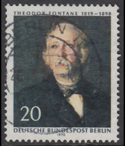 BERLIN 1970 Michel-Nummer 353 gestempelt EINZELMARKE (k)