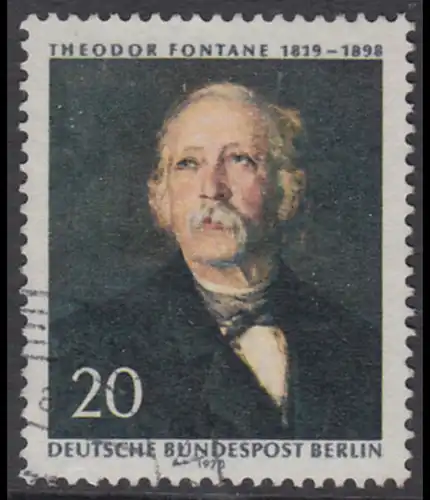 BERLIN 1970 Michel-Nummer 353 gestempelt EINZELMARKE (g)