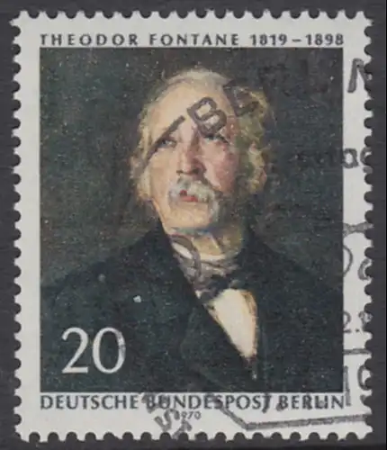 BERLIN 1970 Michel-Nummer 353 gestempelt EINZELMARKE (b)