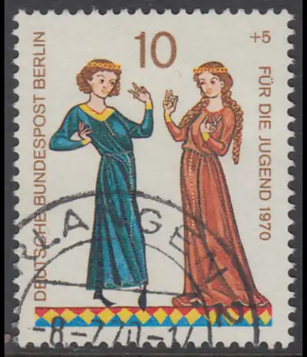 BERLIN 1970 Michel-Nummer 354 gestempelt EINZELMARKE (g)