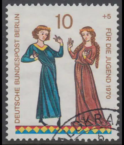 BERLIN 1970 Michel-Nummer 354 gestempelt EINZELMARKE (f)