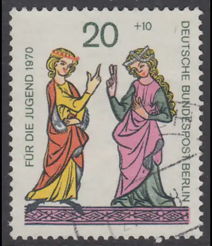 BERLIN 1970 Michel-Nummer 355 gestempelt EINZELMARKE (d)