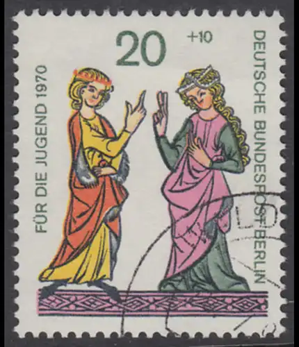 BERLIN 1970 Michel-Nummer 355 gestempelt EINZELMARKE (f)