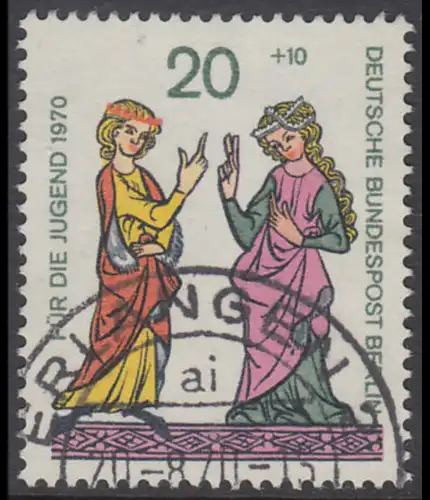 BERLIN 1970 Michel-Nummer 355 gestempelt EINZELMARKE (e)