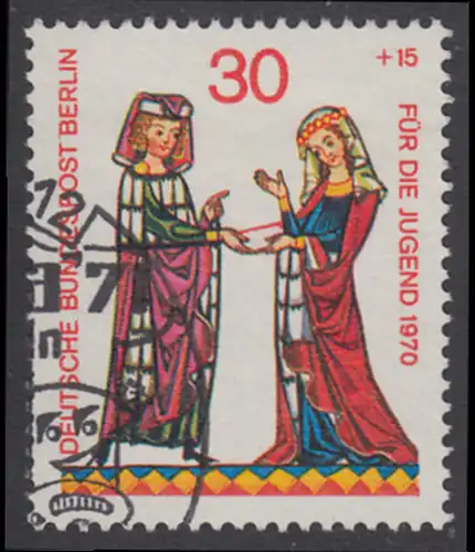 BERLIN 1970 Michel-Nummer 356 gestempelt EINZELMARKE (b)