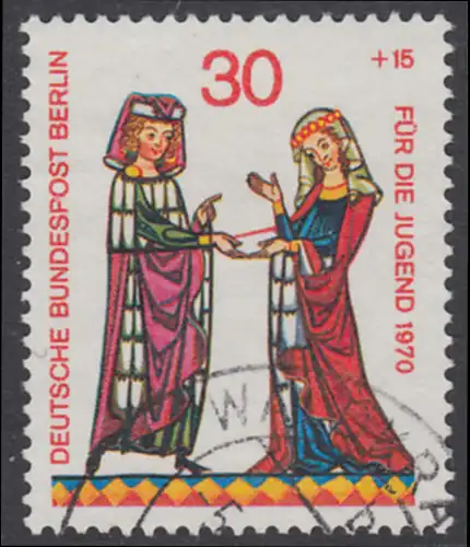 BERLIN 1970 Michel-Nummer 356 gestempelt EINZELMARKE (c)