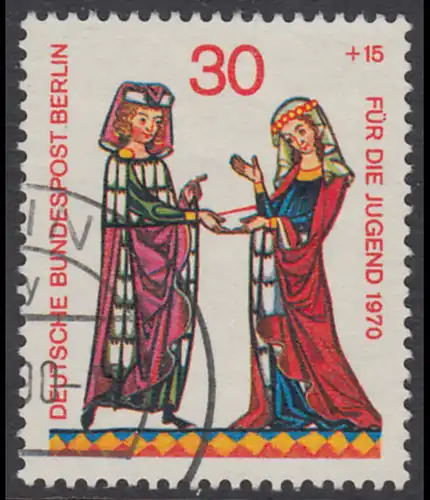 BERLIN 1970 Michel-Nummer 356 gestempelt EINZELMARKE (e)