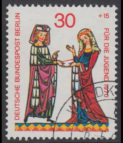 BERLIN 1970 Michel-Nummer 356 gestempelt EINZELMARKE (f)