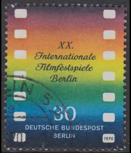 BERLIN 1970 Michel-Nummer 358 gestempelt EINZELMARKE (l)