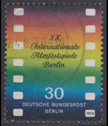 BERLIN 1970 Michel-Nummer 358 gestempelt EINZELMARKE (e)