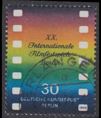 BERLIN 1970 Michel-Nummer 358 gestempelt EINZELMARKE (f)