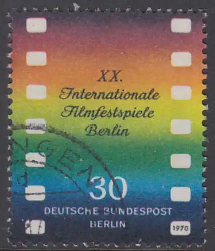 BERLIN 1970 Michel-Nummer 358 gestempelt EINZELMARKE (b)