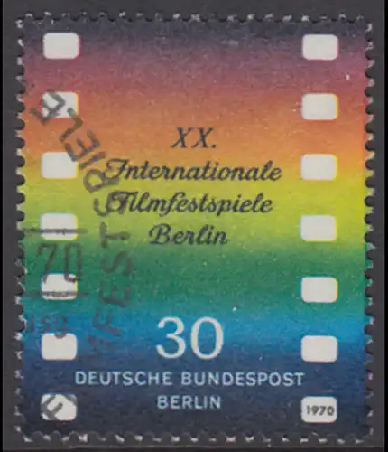 BERLIN 1970 Michel-Nummer 358 gestempelt EINZELMARKE (c)