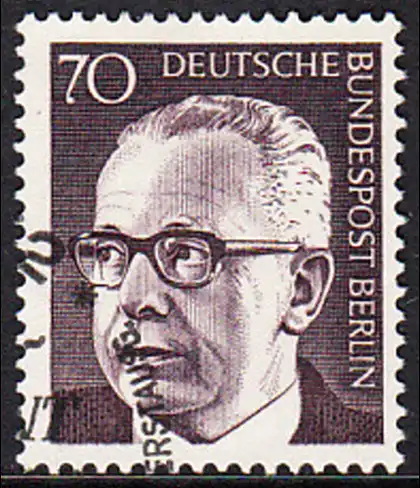 BERLIN 1970 Michel-Nummer 366 gestempelt EINZELMARKE (k)