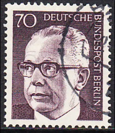 BERLIN 1970 Michel-Nummer 366 gestempelt EINZELMARKE (e)